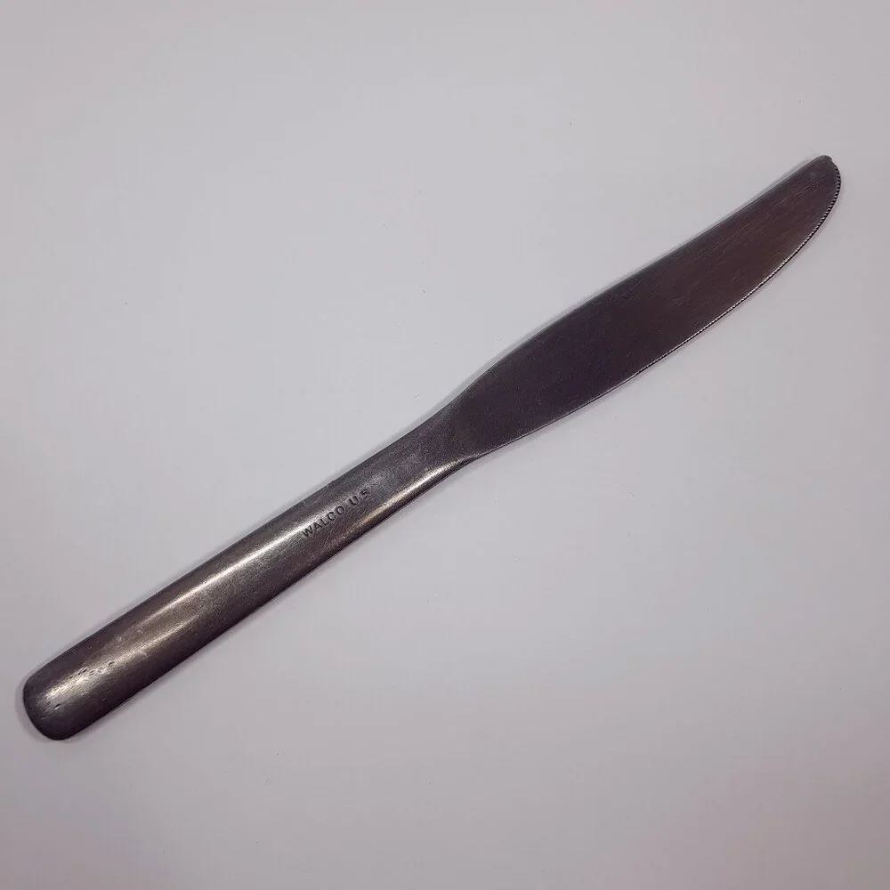 Vintage Walco US Dinner Knife‎ Mess Hall Military butter chow mess food hall